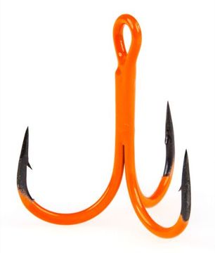 Крючки-тройники Lucky John  Orange UV LJH201 разм.002 6 шт.