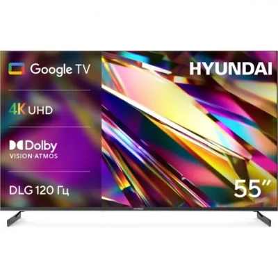 Телевизор Hyundai H-LED55BU7011 55" 4K Ultra HD LED Smart Google TV Frameless черный