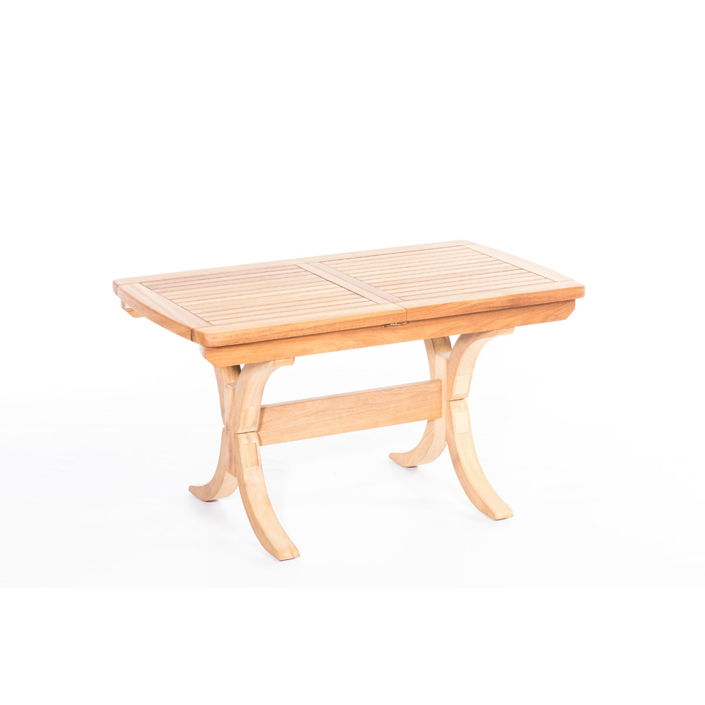 LOTUS Стол обеденный деревянный раздвижной, массив ироко