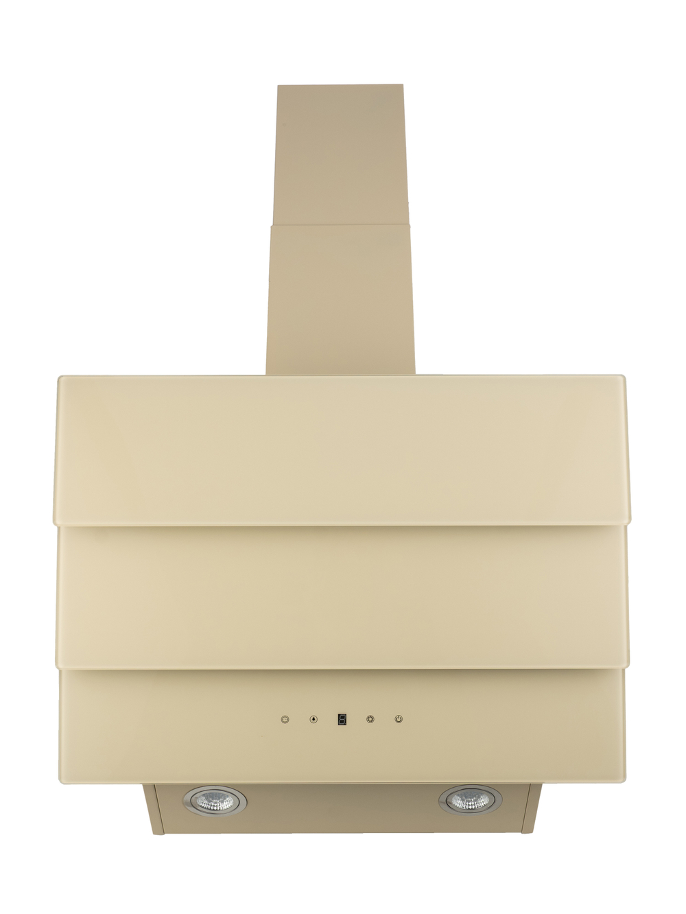 Вытяжка кухонная MACBI MТG60TL (IVORY) бежевый, D150мм, 1100м3/ч, наклонная, мотор 230Ватт, стекло 60см, сенсорное управл.