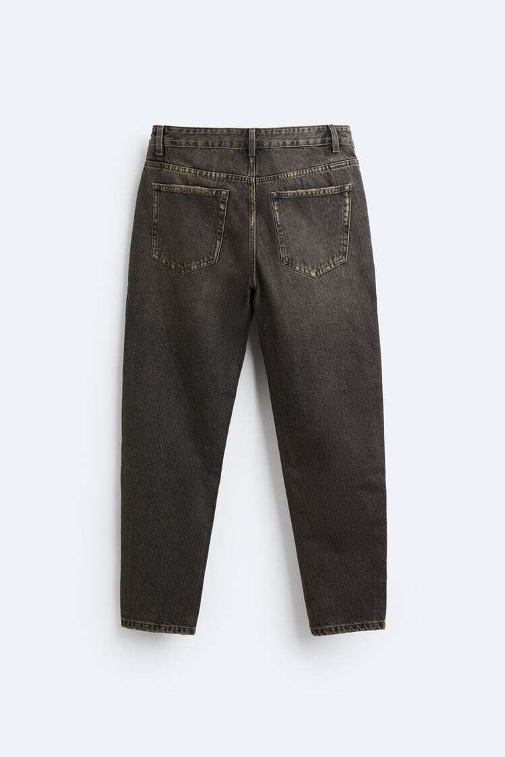 ZARA ДЖИНСЫ CROPPED SLIM, УГОЛЬНЫЙ