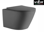 Унитаз подвесной, круглый (ГРАФИТ)  ViEiR  (1шт)
