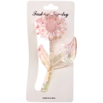 Заколка-краб для волос «Мон Пион», подсолнух, микс 6 цветов, 11см (Блистер)