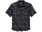 Рубашка Men's Distressed Plaid Short Sleeve Woven Shirt Harley-Davidson