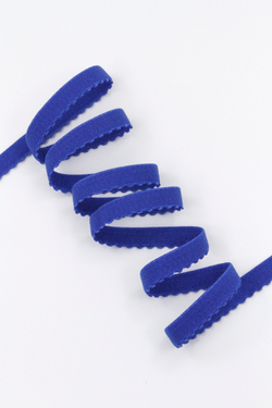 Резинка отделочная ультрамарин ажурная ширина 10 мм с учетом фестона