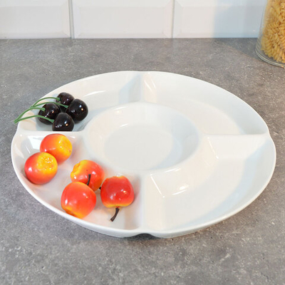 Менажница 5-ти секционная 30,5см эконом керамика (00113033)