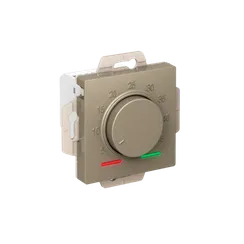 ATLASDESIGN ТЕРМОСТАТ электронный для теплого пола с датчиком, 10A, механизм, ШАМПАНЬ