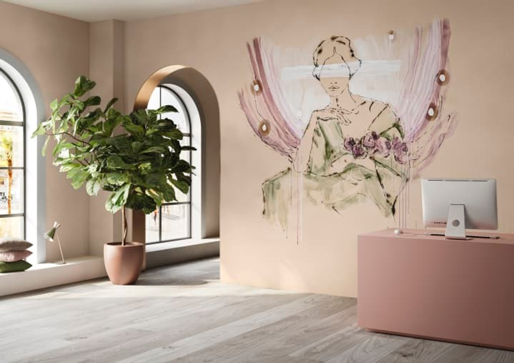 Панно Flower Woman Glamora