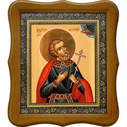 Петр Казанский мученик. Икона на холсте
