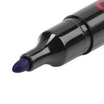 Маркер перманентный (нестираемый) ОФИСМАГ, СИНИЙ, круглый наконечник, 2,5-4 мм, с клипом, 151198