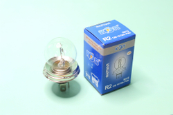 Лампа 12V R2 P45t-41 75/70W фарная,шар "КЭП"