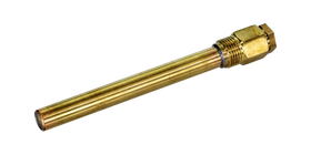 Гильза для реле температуры с сальниками, латунь, 130 мм, G 1/2 НР, Ридан 017-437066R