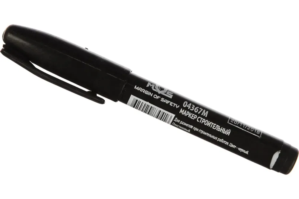 04367М Маркер перманентный строительный, черный MOS