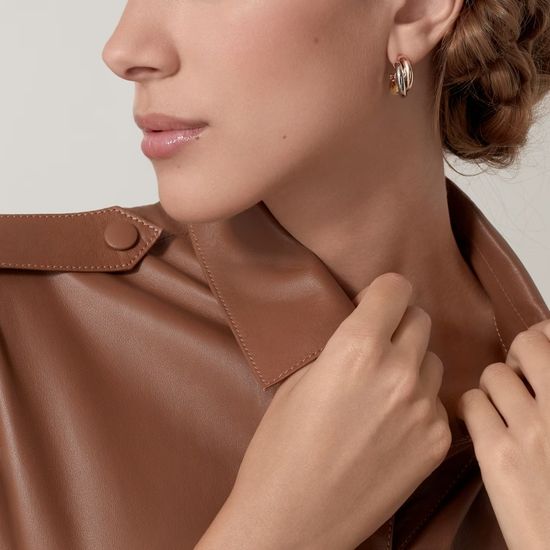 Серьги Cartier Trinity, classic model