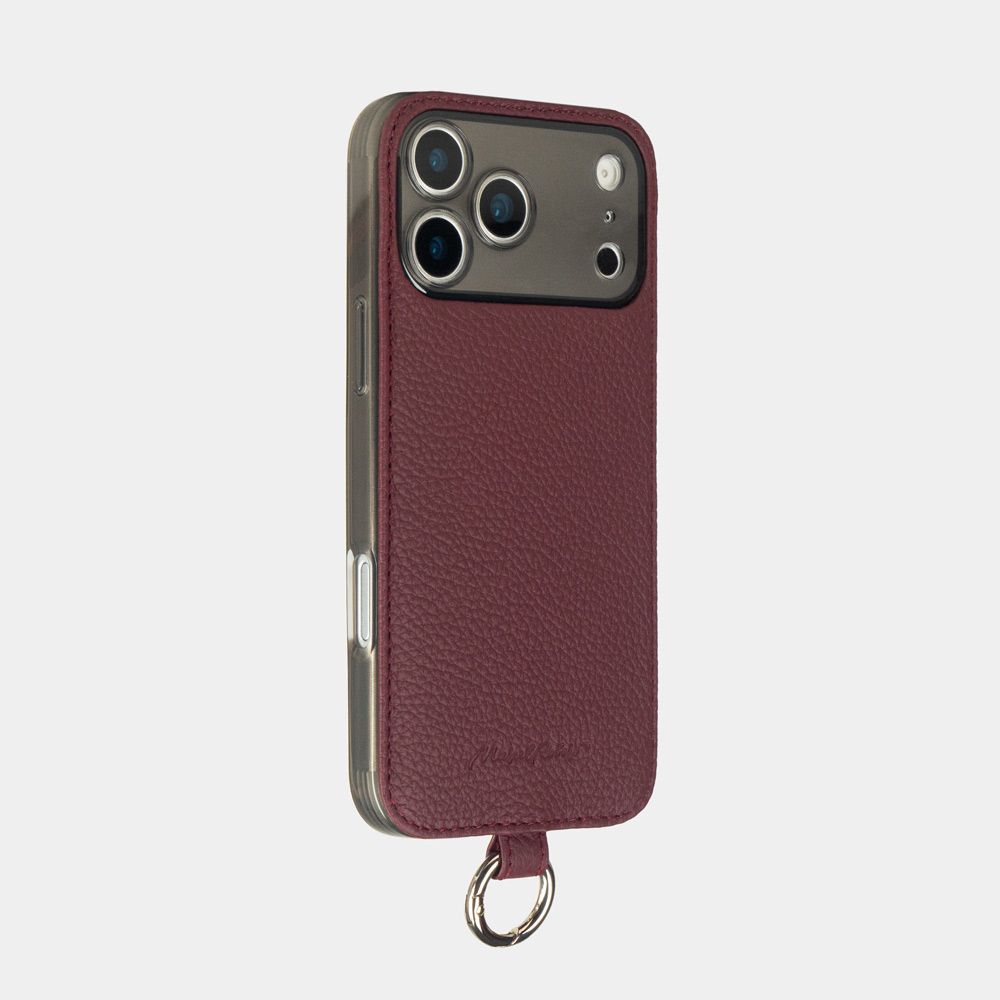 Чехол для iPhone 17 Pro Max Paul Теленок Бордовый