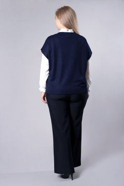 Жилет женский 3818зп, темно-синий #161ТСа063818зп