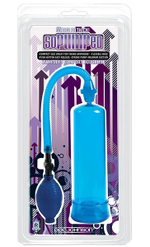 Голубая мужская эрекционная помпа soPUMPed