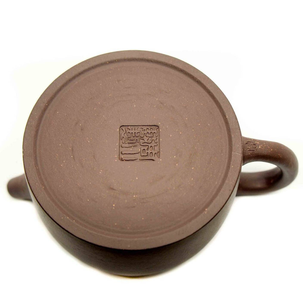 259014 Чайник ИСИН "Копилка счастья" 300мл, глина коричневый с песком