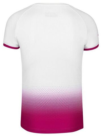 Женская футболка теннисная Babolat Compete Cap Sleeve Top Women - white/vivacious red