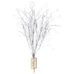 Ветка декоративная «Морозное солнце» 40 см, Серебро