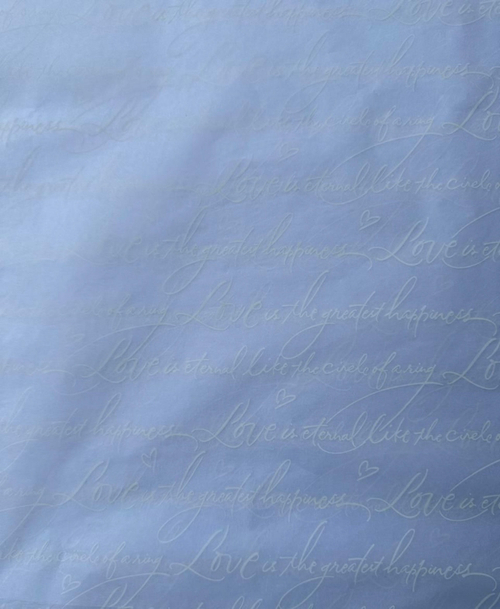 Тишью бумага с принтом «Послание» Белая в листах