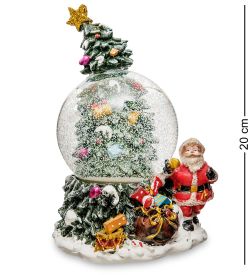 PM-49 Шар со снегом муз. с подсветкой «Новогоднее Чудо»