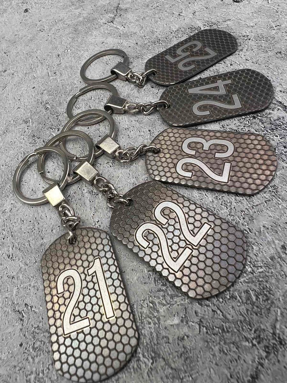 Номерки на ключи металлические 21-25