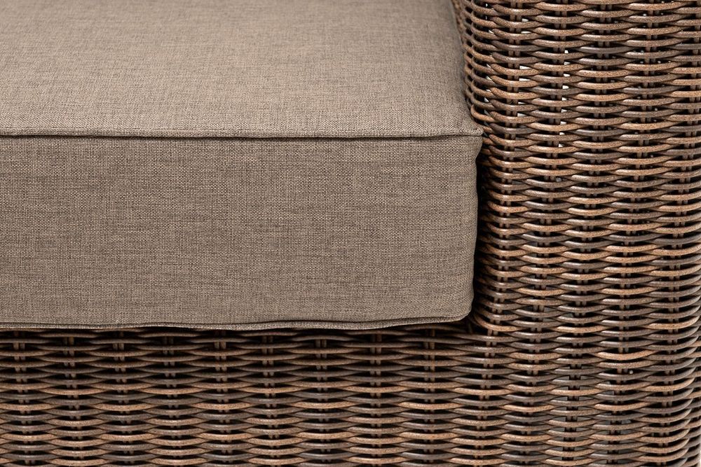 "Боно" лаунж-зона из искусственного ротанга, цвет коричневый