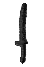 Черный фаллоимитатор «Вразумитель» с подкачкой (Цвет: черный)
