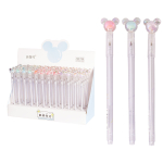 Ручка шариковая, Alingar "Мышка", синяя, 0,7 мм, игольчатый наконечник, прозрачный пластиковый корпус