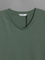 Футболка мужская повседневная однотонная хлопок