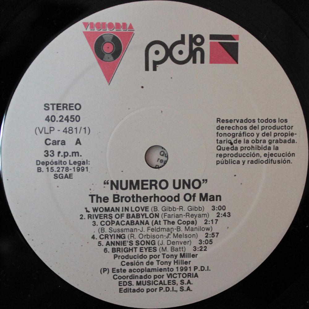 The Brotherhood Of Man / Numero Uno (2LP)