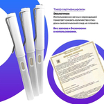 Вечный простой карандаш с ластиком, белый цвет, MC-Basir, незаканчивающийся и вечно пишущий черный карандаш-ручка в разборном корпусе