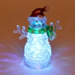 Сувенир с подсветкой «Весёлый снеговичок» 9*5,3*11 см