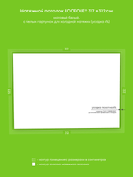 Натяжные потолки 7 м2, 2 м2, 1 м2, 6.9 м2