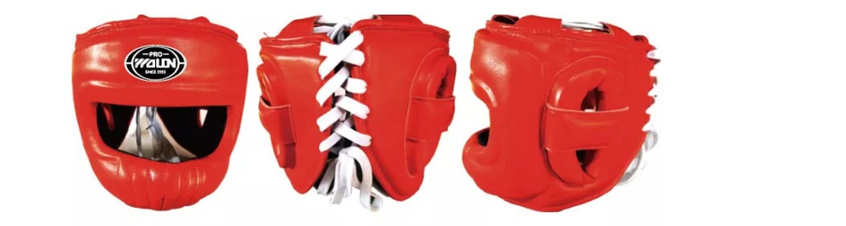 Шлем с бамперной защитой красный WOLON