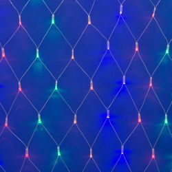 ULD-N2520-240-DTA MULTI IP20 Сетка светодиодная с контроллером. 240 светодиодов. 2.5х2 м. разноцветная. IP20. провод прозрачный