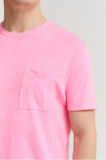 Футболка Saint Barth PRESIDENT 01 bubble розовый база карман