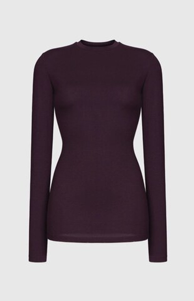 Лонгслив удлиненный фиолетовый