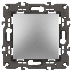 Выключатель ЭРА Elegance 14-1101-03 10АХ-250В IP20 алюминий | Эра Elegance