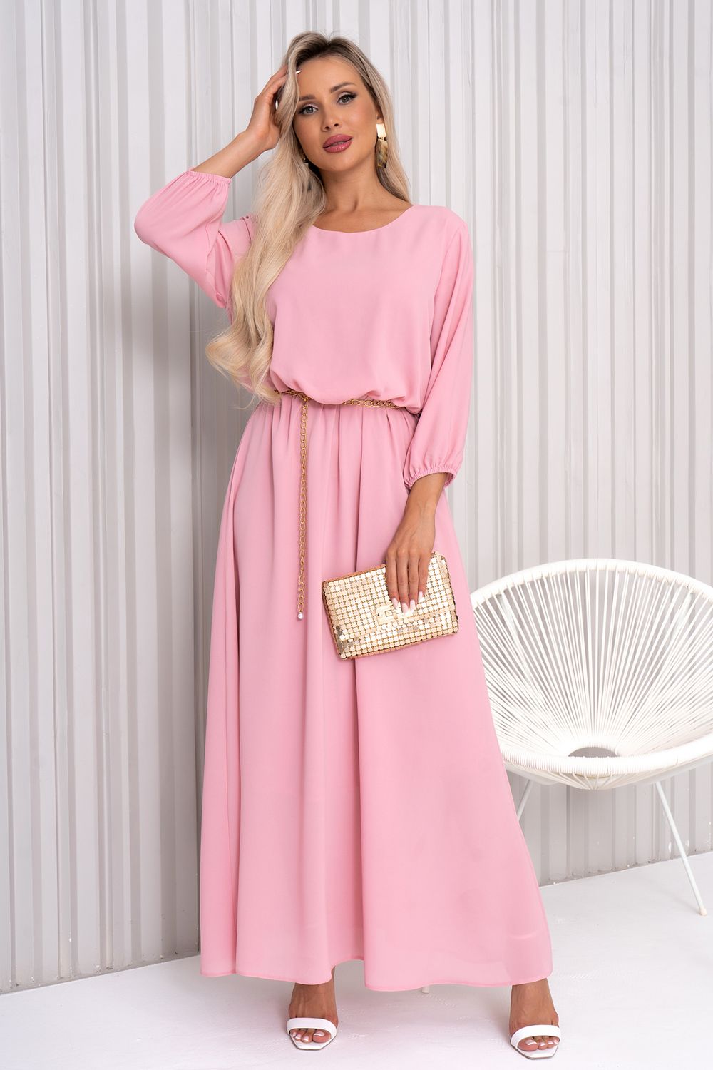 Платье Селеста (пудровый) Р11-1088/5 Nikol