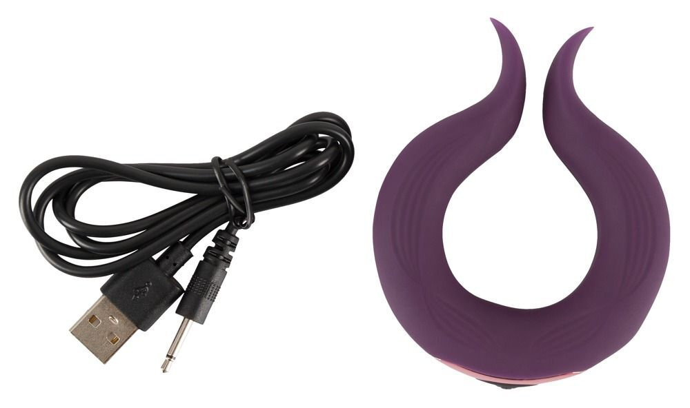 Вибратор для пар Two Motors Couple’s Ring в форме кольца (Цвет: фиолетовый)