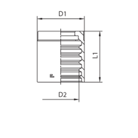 Муфта DN 25 1SN/2SN/2SC/2PWC NEW