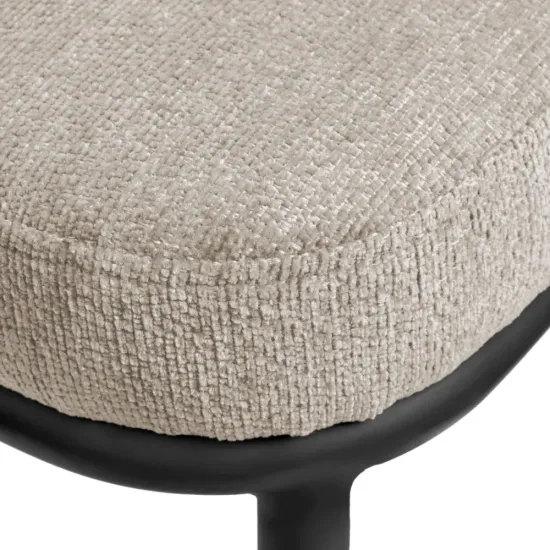 Стул Lucas 2 латте шенилл с чёрными ножками