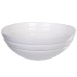 Салатник «White magic» 22,5*8см стеклокерамика Полосы