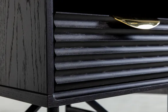 Прикроватная тумбочка Haines Premium черная