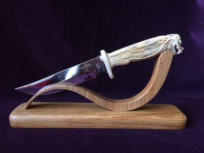 Нож "Дракон", бивень мамонта, дуб