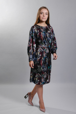 Трикотажное платье 2445оп, Мозаика #159М052445оп