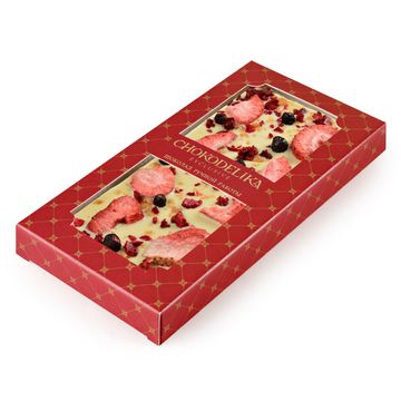 Шоколад белый "Клубника, Вишня, Карамель", 80 гр