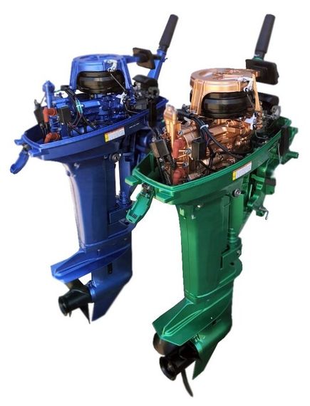 Лодочный мотор ALLFA CG T9.9 MAX (326 см2) 9.9 л.с. двухтактный (синий, зеленый, красный)